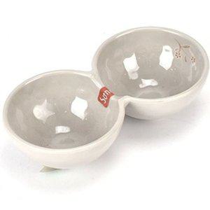 멜라민 나눔 2구 접시 소스볼 반찬 그릇 용기 종지 멜라민접시 반찬용기 칸칸접시 나눔찬기