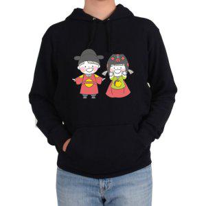 후드티 꼬마신랑 꼬마각시 애동 명절 결혼기념일 한복그림 다양한 색상 사이즈