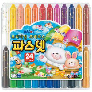 학습준비물 파스넷 아모스 24색