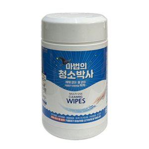 마법의청소박사 150매 원통형 다용도 클리너티슈 기름때 찌든때 세정용