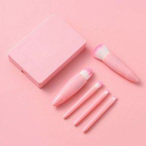 메이크업 휴대용 브러쉬 케이스 미니 손쉬운 화장 도구 포함
