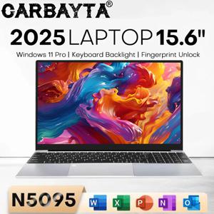 CARBAYTA 15.6인치 노트북 컴퓨터 인텔 N5095 노트북 PC 16GB 32GB DDR4 128GB-2TB SSD 오피스 스터디 PC 윈도우 11 1080P 노트북