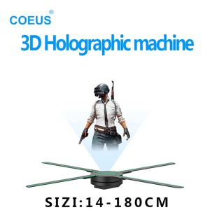 홀로그램 3D Ventilador Projetor 광고 디스플레이 Luces Led 조명 기호 홀로그램 플레이어 지원 이미지 비디오 그리기 청중