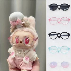 Labubu 6.5cm/9cm 패션 액세서리 15cm/17cm Labubu 용 귀여운 플라스틱 안경 60cm BJD 인형 및 1/3 BJD 인형 장난감 안경