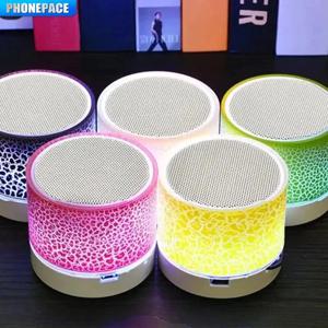 미니 블루투스 스피커 무선 라우드스피커 크랙 LED SD 카드 USB 서브우퍼 휴대용 MP3 음악 사운드 컬럼 PC 휴대폰용