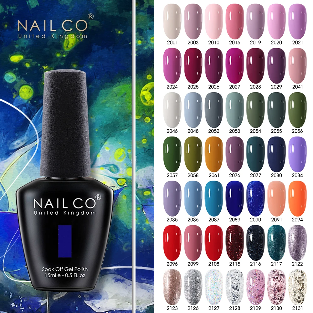 네일코 15ml 프레쉬 시리즈 여름 젤 네일 폴리쉬 디자인 UV 젤 스프링 컬러 LED 베르니 글리터 네일 아트 매니큐어 세트
