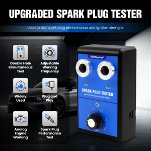 OBDSource 자동차 점화 플러그 테스터, 듀얼 홀 0-6000rpm 작업 주파수, 자동차 엔진 점화 코일 테스터, 12V 스파크 테스터 도구