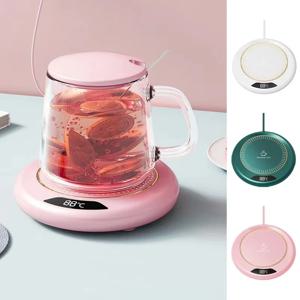 온도 조절식 난방 코스터, USB 가정용 난방 코스터, 3 단 조절 난방, 55 도 일정 온도