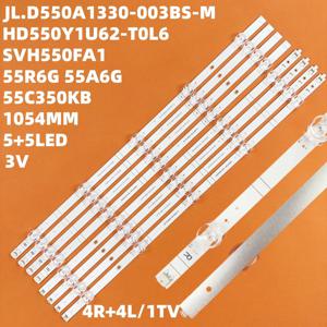LED 백라이트 스트립 10LED Hisense 55R6G 55A6G 55R6095G5 55R6070G 55C350KU HD550Y1U62-T0L6 JL.D550A1330-003BS-M_V01 SVH550FA1