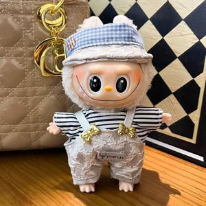 V1V2V3 Labubu 인형 옷에 적합한 패션 의류 세트 색상 일치 후드 인형 액세서리 귀여운 장식 작은 옷