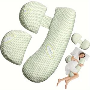 임산부 허리 보호 베개, 복부 지지 H형 측면 수면 베개 쿠션