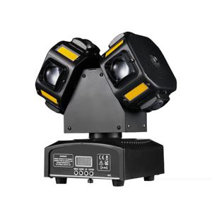더블 헤드 LED 빔&스트로브&레이저 3in1 LED 이동 헤드 8x12W RGBW 8x5W 밝은 황금색 빨간색 녹색 레이저 스타 DJ 조명 효과
