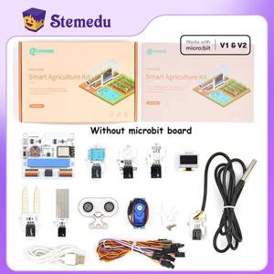마이크로: 비트 스마트 농업 키트, IoT:bit PIR 센서, OLED 스크린, 180 ° 서보 수위 센서, 재미있는 코딩 프로그램 교육