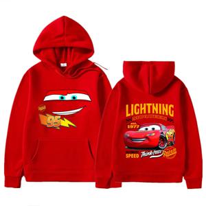 Lightning Mcqueen Cars 남성 풀오버 탑 만화 애니메이션 여성 까마귀 2025 새로운 패션 커플 게임 운동복 의류