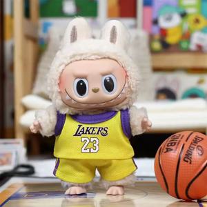 15-17 Cm 1/2 세대 Labubu 유니버설 인형 자켓 세트 스카프 모자 가방 인형 액세서리 귀여운 장식