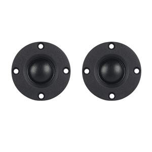 A68Z 2Pcs Tweeter Speaker 6 Ohm 30W Hifi Soft Dome Silk Film Treble Loudspeaker Neodymium Toothed Aluminum Heat Sink