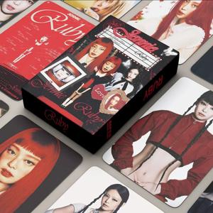 55 개/대 KPOP JENNIE 1ST 스튜디오 앨범 RUBY 지원 Lomo 카드 고품질 인쇄 사진 카드 팬 컬렉션 엽서 선물