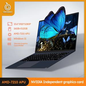 15.6인치 노트북 윈도우 10/11 Pro 노트북 16GB 램 512GB SSD AMD A4 7210U 게이밍 컴퓨터 IPS 화면 사무실 학습 비즈니스 PC