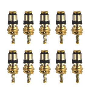 Volvo Citroen Fukang Elysee Copper 용 10pcs 자동차 자동차 A/C 에어컨 밸브 코어 황동