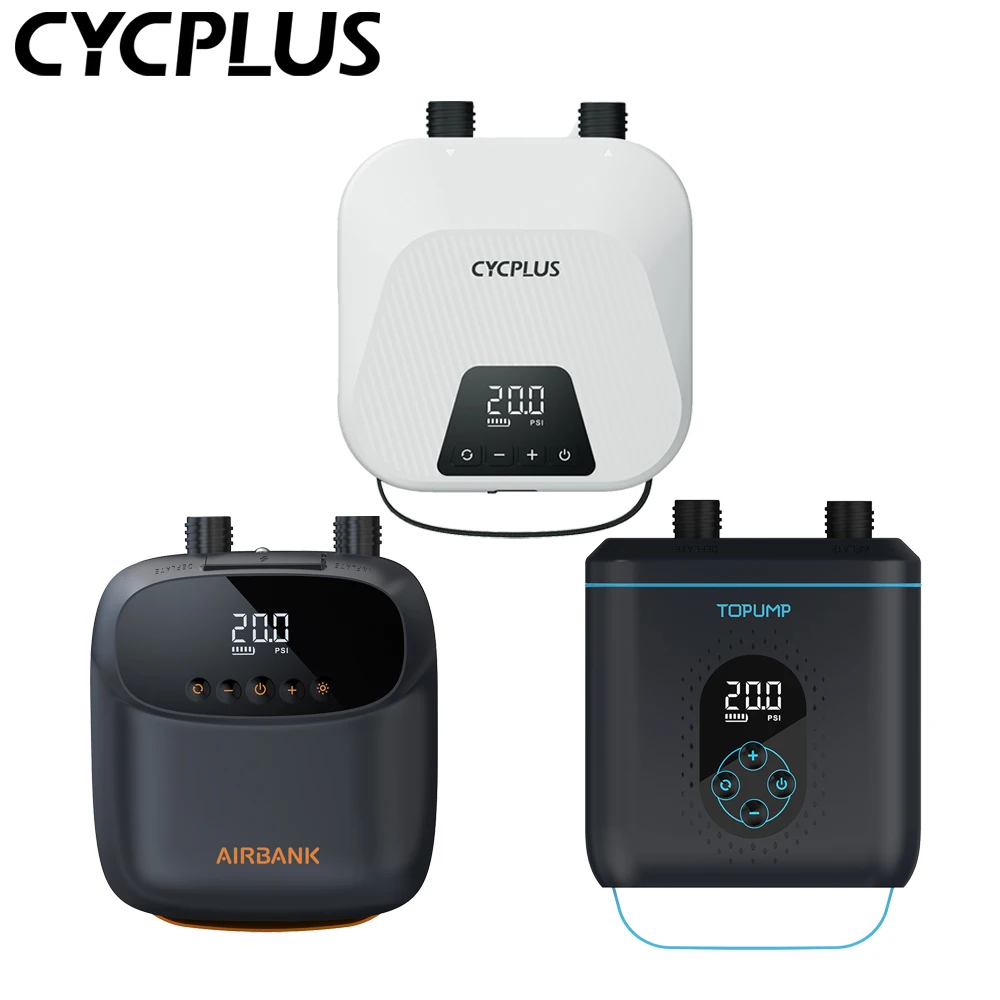 AIRBANK 전기 SUP 펌프 20PSI 5200mAh 11.1V 스탠드 업 패들 보드 용 충전식 자동 꺼짐 공기 펌프 PVC 보트 Inflables