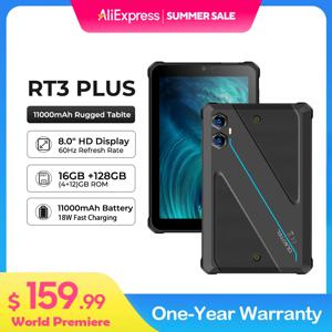 【월드 프리미어】Oukitel RT3 PLUS 러기드 태블릿 8.0인치 HD 디스플레이11000mAh 배터리 16GB(4+12)+128GB 안드로이드 15.0 16MP
