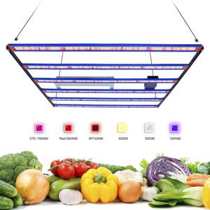 YXO 1000W 650W 전체 스펙트럼 LED 성장 빛 Sam-ng LM301H EVO Quantum Tech LED 성장 라이트 바 UV IR 식물 조명 켜기/끄기