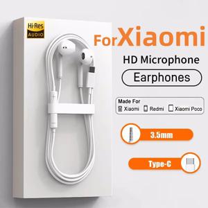 Xiaomi 15 14 13 12 11 10 Pro Redmi Note K50 용 기존 헤드폰 Samsung Huawei TypeC 유선 이어폰 3.5mm AUX 이어폰 형 이어 버드