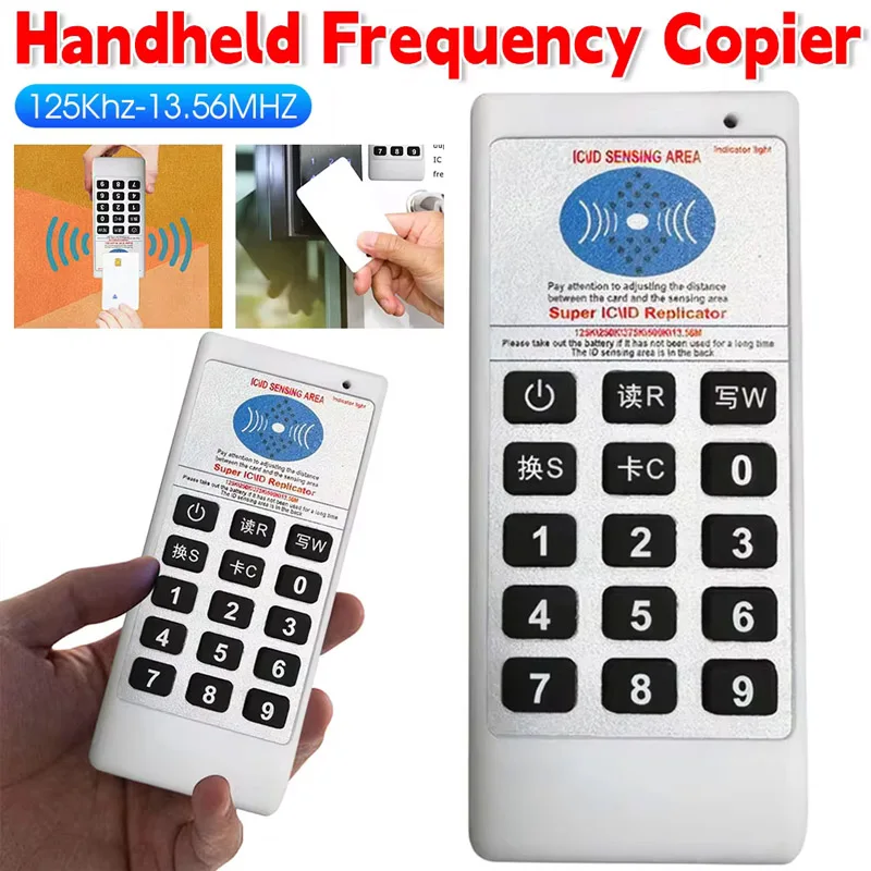 휴대용 주파수 125Khz 13.56MHZ 복사기 복제기, RFID NFC IC 카드 리더 라이터, 액세스 제어 카드 태그 복사기