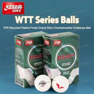 기존 DHS 탁구 공 6 개/상자 신소재 RS40 + 탁구 공 2025 WTT 경쟁 3 별 탁구 공