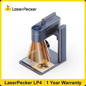 Laserpecker 레이저 타각기 CNC 8K 10W 블루투스 5.0, 미니 휴대용 레이저 조각기, 금속 절단 목공 LP4