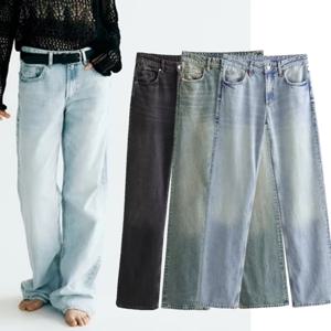 Maxdutti 영국 fFFashion 스트리트 디스트레스드 청바지, 남자친구 스타일 바지, 여아 레트로 루즈 캐주얼 청바지, 여성 하렘 데님
