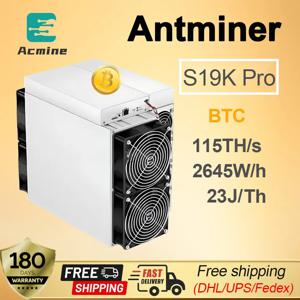 Antminer S19k pro 115Th 2645W 비트메인 암호화 BTC 비트코인 ​​채굴 Asic 채굴기