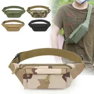 Men's Waist Bag Tactical Pouch Shoulder Belt Bags Hip Sack Oxford Cloth Belly Waterproof Banana Male Fanny Pack for Phone Men