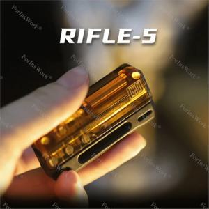 GAO Studio 새로운 PC RlFLE-5 자기 기계식 리바운드 푸시 슬라이더 EDC 감압 장난감