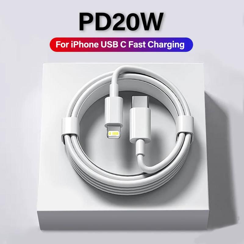 Apple PD 20W 고속 충전 케이블 iPhone 13 12 11 14 Pro Max 미니 USB C 날짜 케이블 8 Plus XS iPad 충전기 액세서리