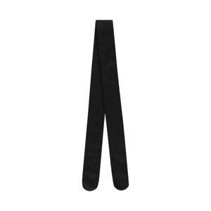 블랙 실크 스카프 (여아용) 일본 스타일 빈티지 숏 스몰 스카프 트렌디 봄 여름 가을 직사각형 솔리드 컬러