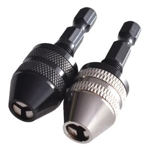 1pcs 멀티 열쇠가없는 드릴 척 0.3-3.6mm 변환 도구 1/4 