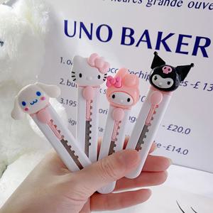 카와이 만화 동물 문방구 칼, DIY 미니 다목적 칼 포켓, 접이식 칼, 편지 펜 봉투, 개봉 칼