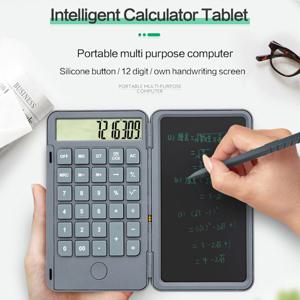 계산기 필기 보드 6.5 인치 쓰기 태블릿 휴대용 스마트 LCD 그래픽 메모장 그리기 태블릿, 페이퍼리스 충전