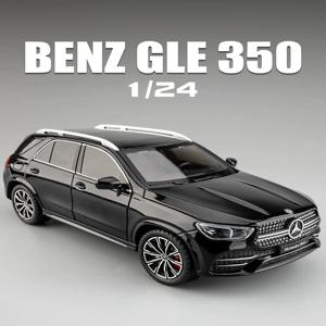 1/24 벤츠 GLE350 오프로드 SUV 홈 컬렉션 장식품 사운드 및 라이트 장난감 미니어처 합금 다이캐스트 금속 모델 자동차 장난감 어린이를위한