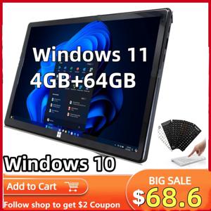 10.1인치 타입-C 4GB DDR 64GB 플래시 메모리 AR40 윈도우 11 태블릿 PC 인텔 아톰 N3350 CPU USB 3.0 WIFI 1920 x 1200 IPS 화면