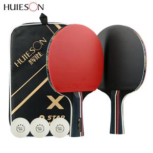 Huieson 탁구 라켓, 7 층 목재 고무 양면 여드름, 볼 없음, 3 스타, 5 스타, 6 스타 탁구 라켓
