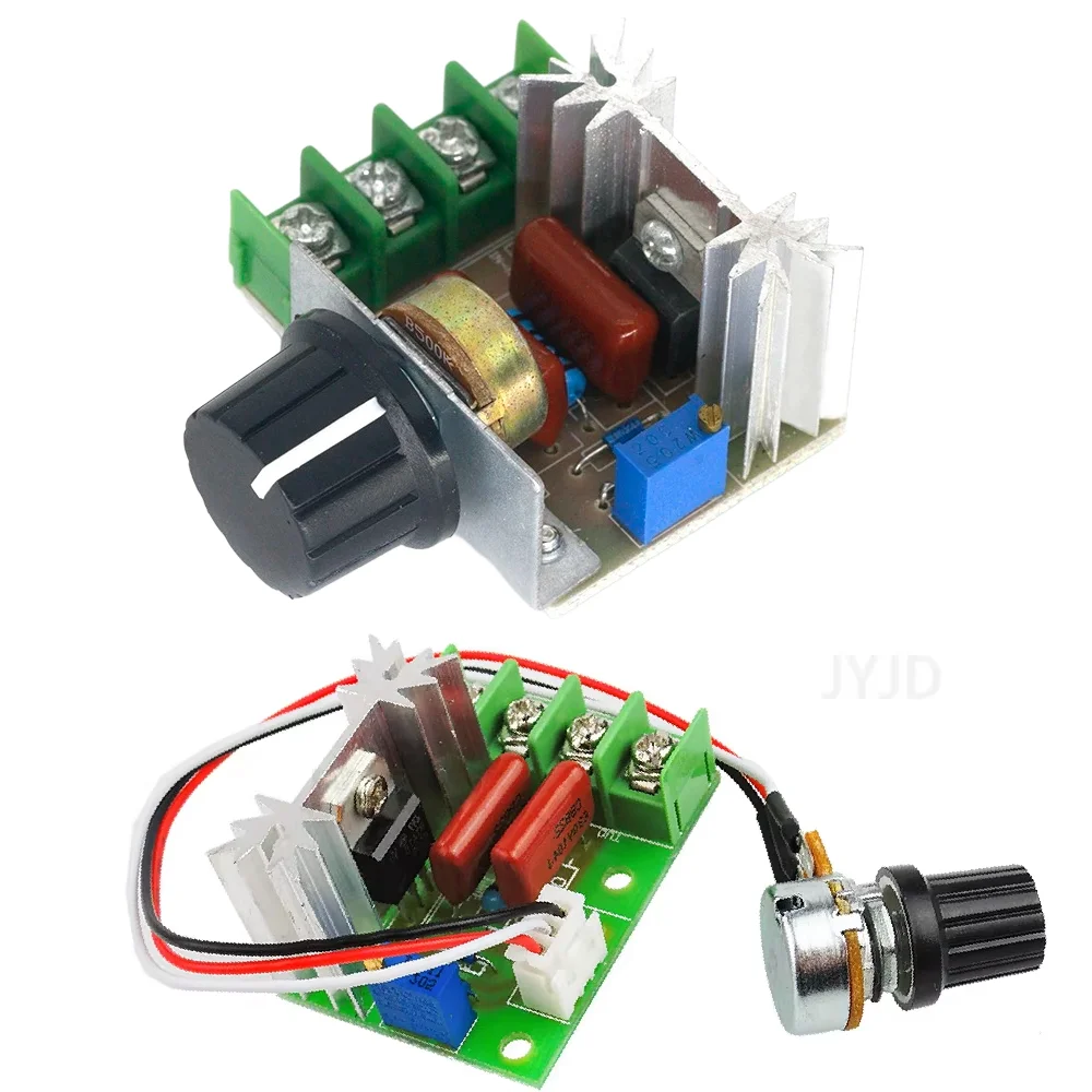 전압 조정기 2000W AC 50 - 220V 조광기 SCR 전력 조정기 모터 속도 컨트롤러 주택 개선 조정기 2000W