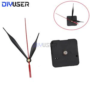 DIYUSER HQ3268 전문가용 실용적인 석영 벽시계 이동 메커니즘, DIY 수리 도구 부품 키트, 빨간 손