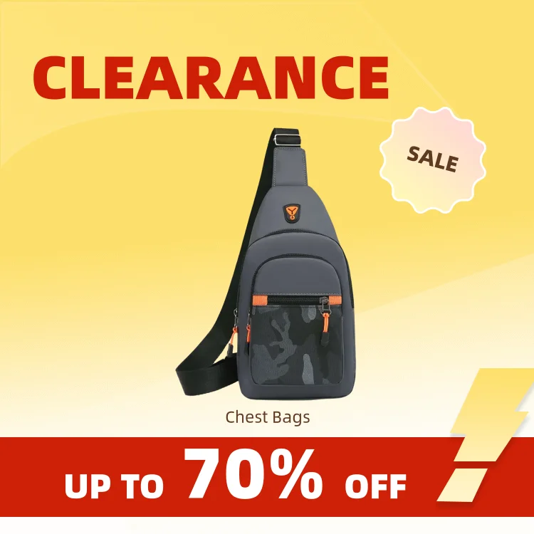 Clearance_Chest Bag 남성용 2023 신상 패션, 비즈니스, 레저, 숄더백, 다기능 아웃도어 크로스바디 백_Continuous u