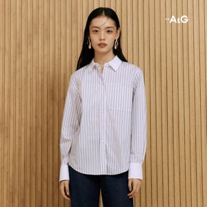 [The AtG] 더엣지 배색 스트라이프 셔츠