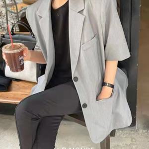 [브리치] 유아몽드 / 여성 정장 반팔 테일러드자켓 블레이져 봄 여름 오피