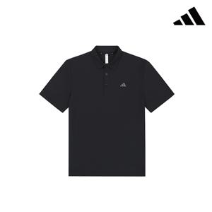ADIDAS GOLF 25SS 트리코트 남성 카라티 블랙