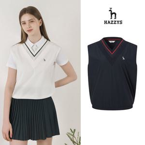 [인기] 헤지스여성 우븐조끼 평상겸용 아노락 골프조끼 HWJU5B312