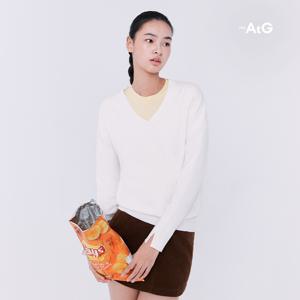 [론칭가79,900원]더엣지 25SS 파스텔 브이넥니트 4종
